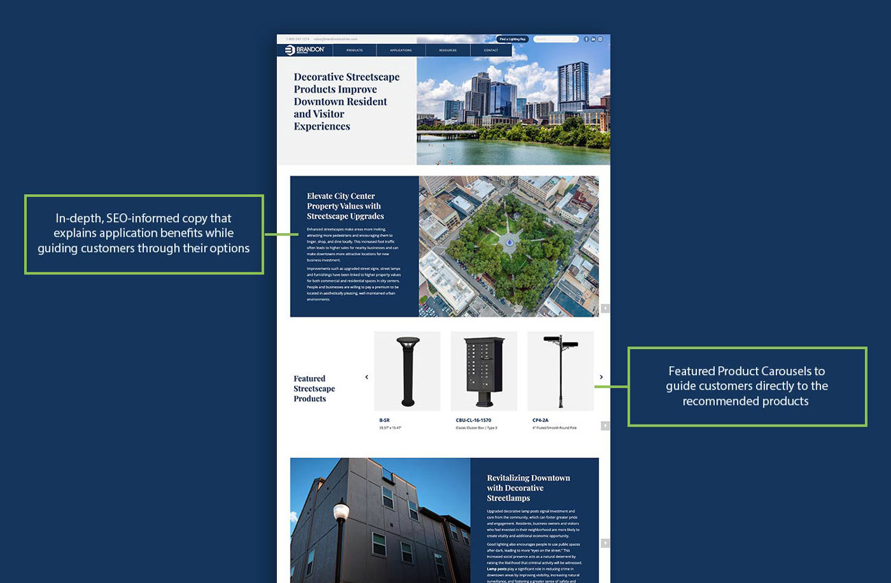 A long screenshot of an application page on Brandon's website