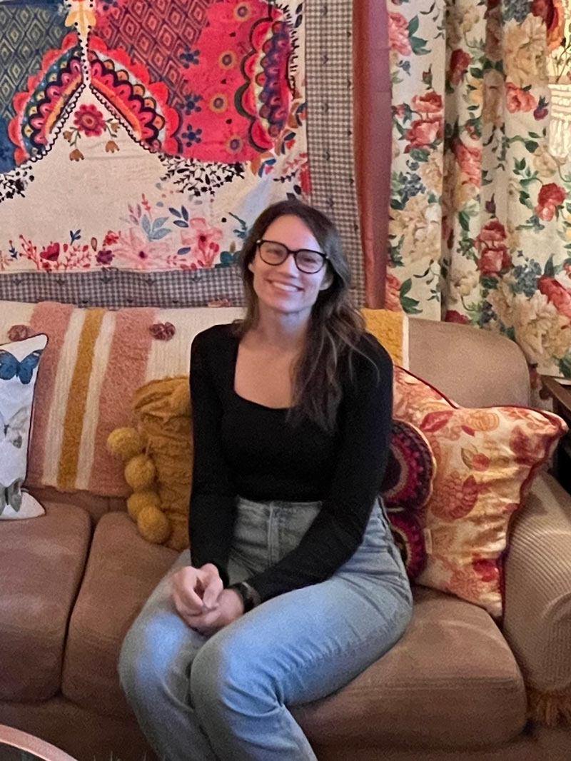 A photo of Kazmir at a cozy cafe