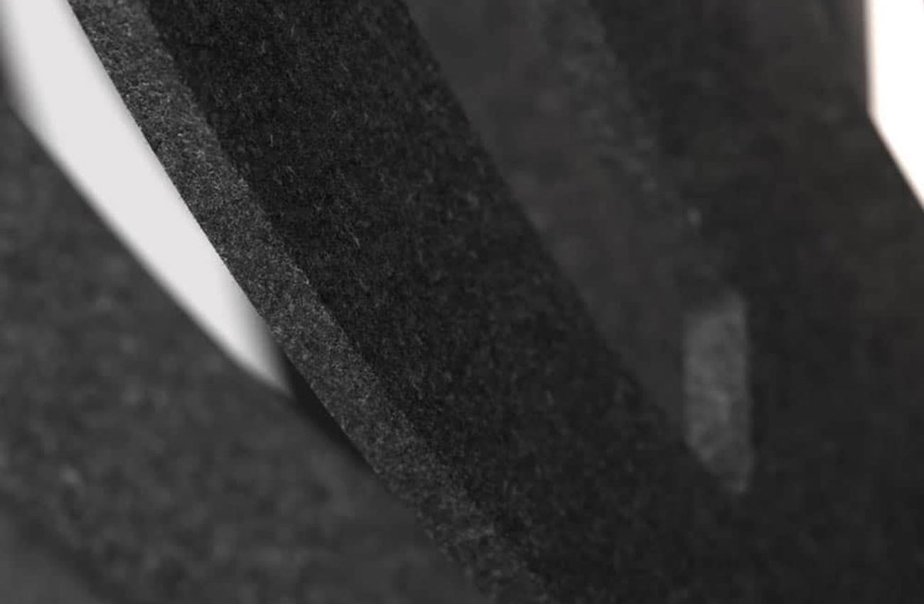 A close-up rendering of a gray OCL Kwyet acoustic fixture from the product launch video